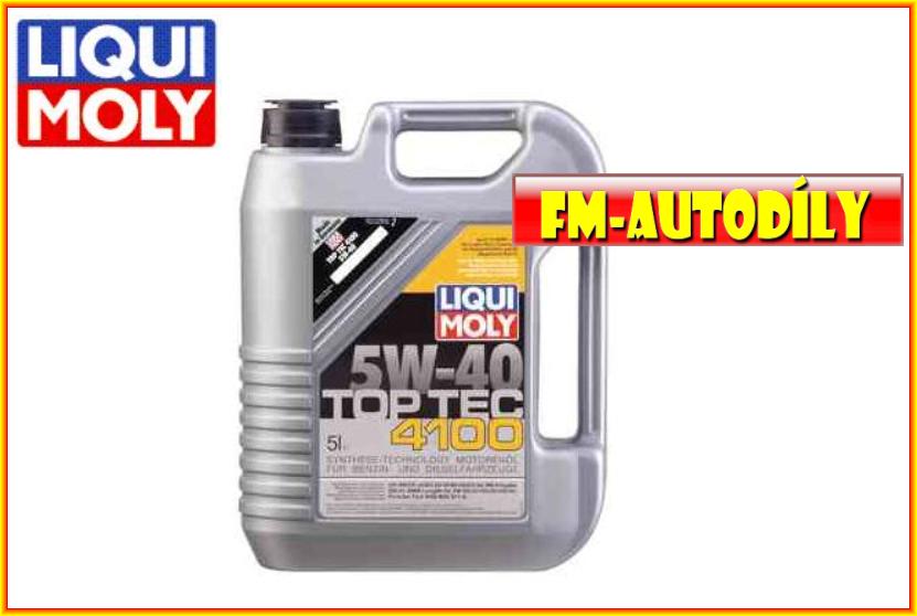 Olej 5W40 5L LIQUI MOLY TopTec 4100 BMW Mercedes